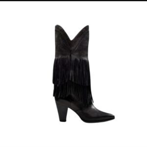 Zara Fringe Cowboy Boots